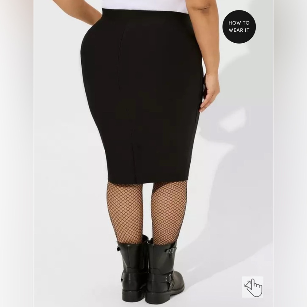 torrid Midi Studio Luxe Ponte Pencil Skirt size 3 EUC - Picture 2 of 8